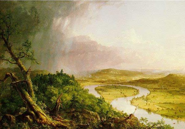 Thomas Cole 'The Ox Bow' of the Connecticut River near Northampton, Massachusetts Germany oil painting art